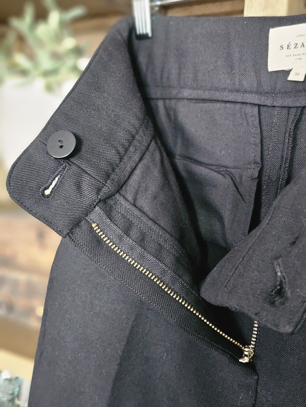 Sezane Damon Ankle-length Trousers Black Size 36 - Picture 8 of 16